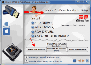 install VCom driver for windows