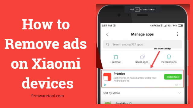 How to Remove ads on Xiaomi devices